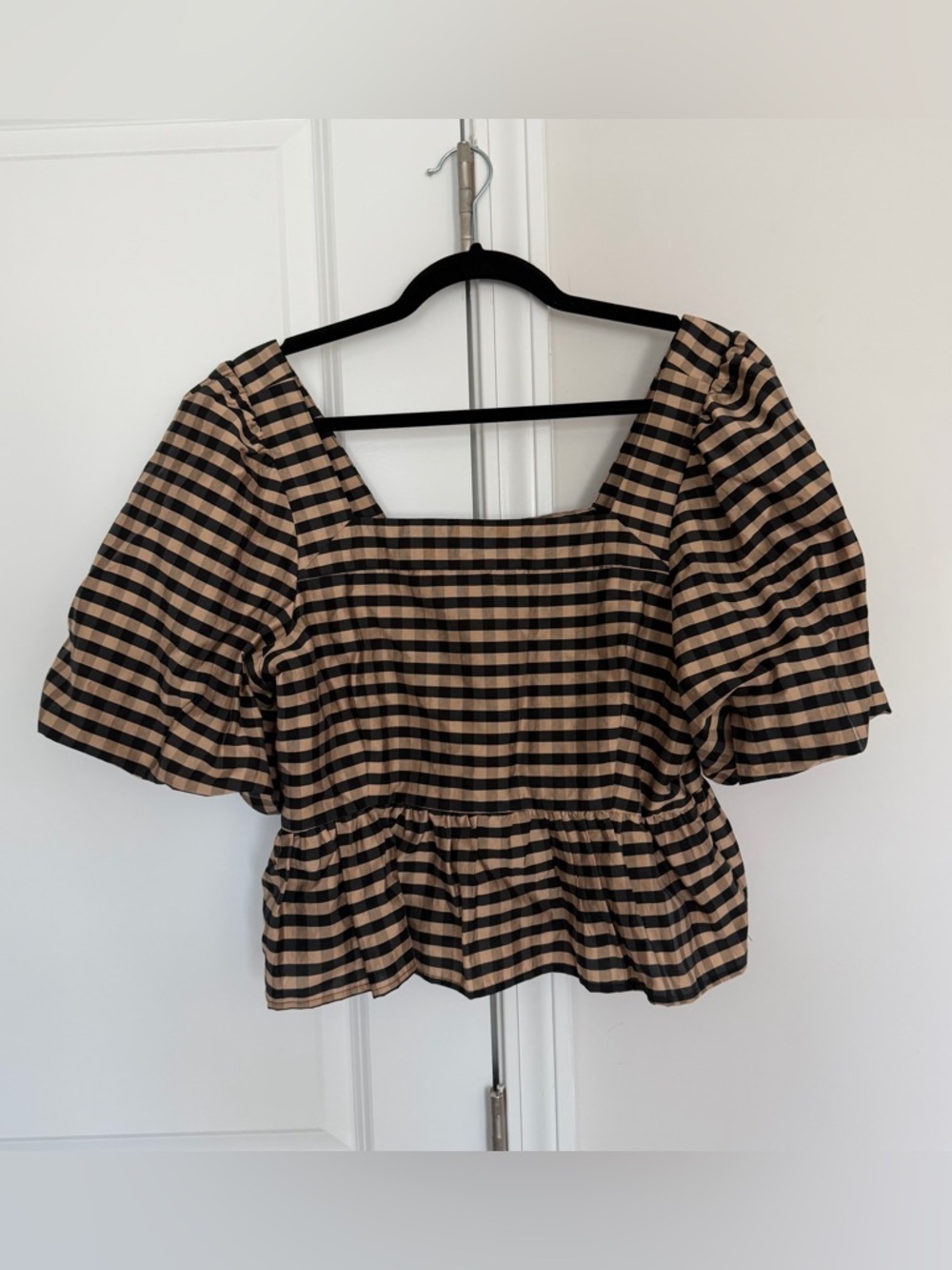 Marie Oliver Striped Peplum Blouse